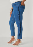 Ruffled Skinny Jeans