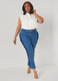 Ruffled Skinny Jeans