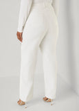 Cutout Studded Straight Leg Jeans