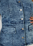 Stonewash Denim Vest
