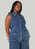 Stonewash Denim Wash Vest