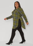 Tie Front Plaid Tunic