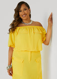 Textured Off The Shoulder Blouse