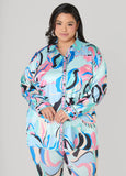 Floral Satin Shirt