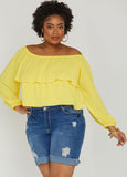 Plus Size Off The Shoulder Top Plus Size Party Top Plus Size Party Top