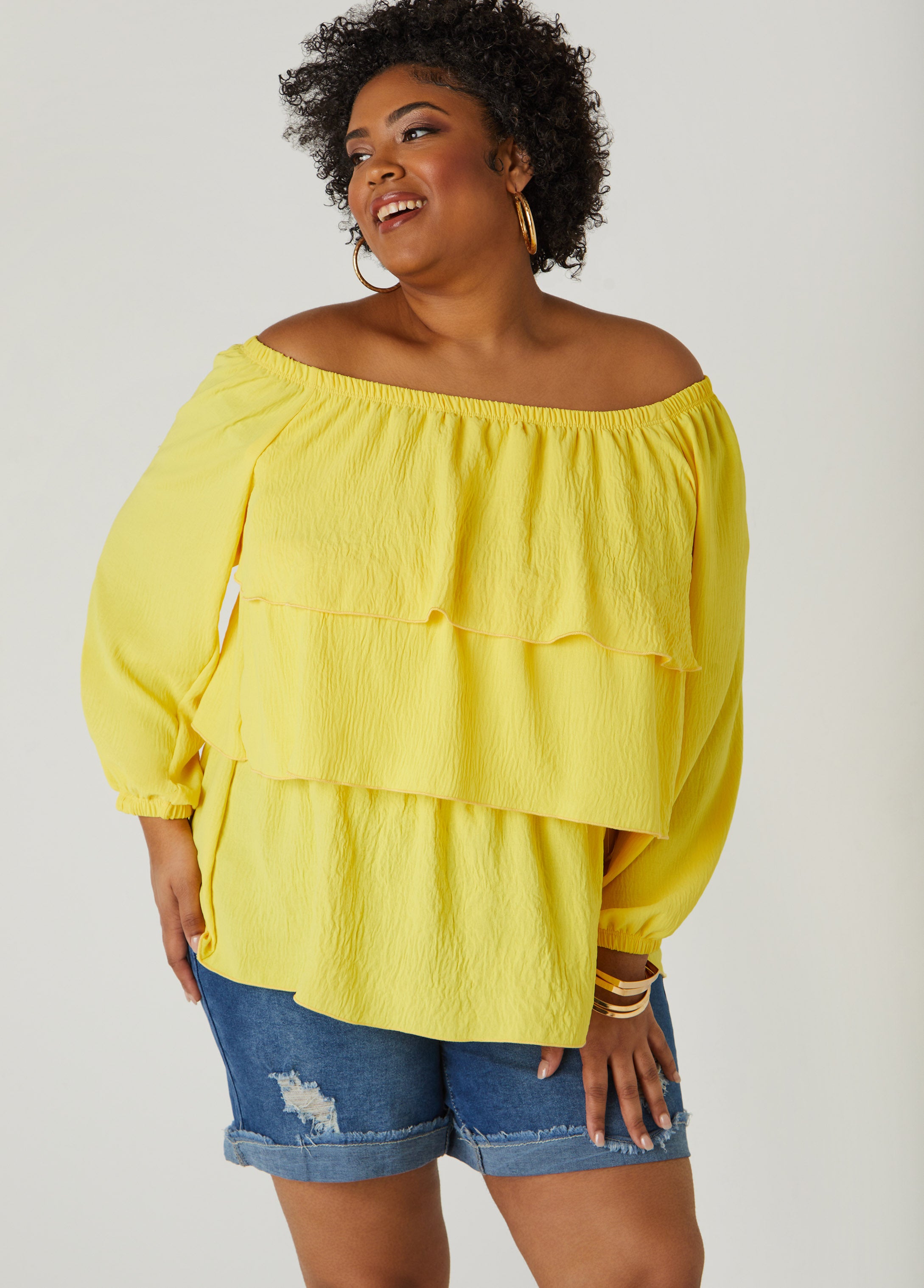 Plus Size Off The Shoulder Top Plus Size Party Top Plus Size Party Top