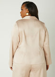 Tie Front Satin Top