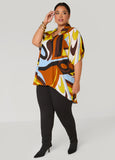 Abstract Hi Low Blouse