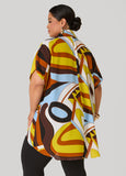 Abstract Hi Low Blouse