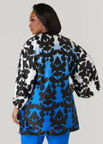 Ombre Printed Satin Kimono