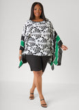 Printed Drama Sleeve Tunic