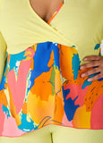Abstract Print Hi Low Tunic
