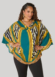 Printed Draped Top