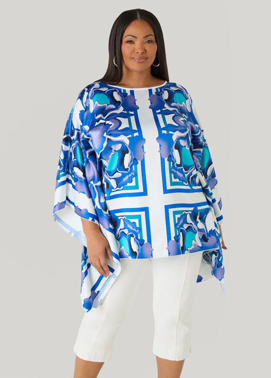 Floral Satin Kimono