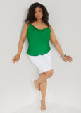 Cowl Neck Crepe Cami