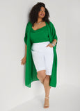 Open Front Crepe Kimono