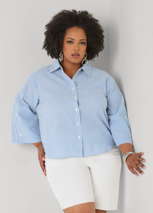 Seersucker Cotton Shirt