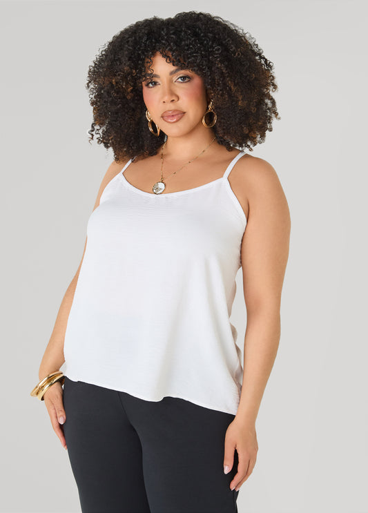 Textured V Neck Cami
