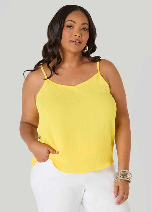 Textured V Neck Cami