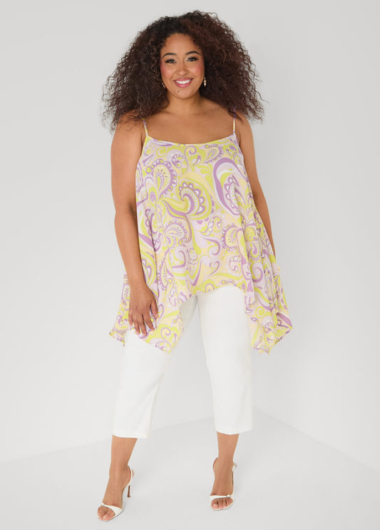 Paisley Print Handkerchief Tank
