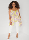 Paisley Print Handkerchief Tank