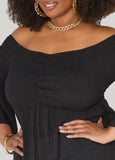 Off The Shoulder Smocked Top