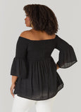 Off The Shoulder Smocked Top
