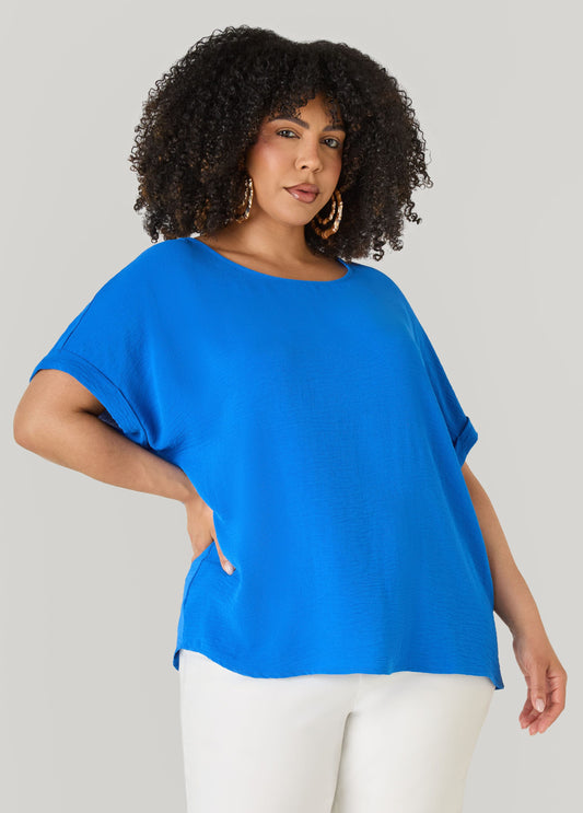 Cuffed Textured Top