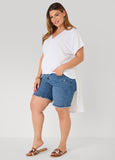 Faux Wrap Hi Low Top