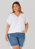 Faux Wrap Hi Low Top