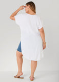 Faux Wrap Hi Low Top