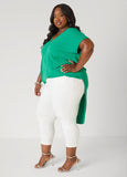 Faux Wrap Hi Low Top