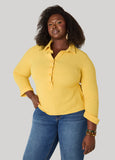 Textured Shirred Waist Top