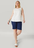 Embroidered Cotton And Linen Top