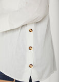 Button Detailed Cotton Gauze Shirt