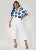 Tall Dotted Button Front Shirt