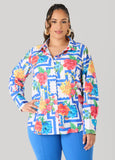 Floral Print Collared Shirt