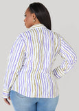 Tall Striped Collared Shirt