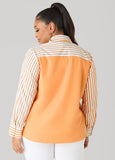 Colorblocked Striped Shirt