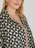 Geo Cotton Duster Shirt