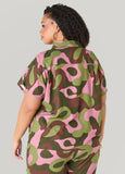 Zip Front Camo Shirt