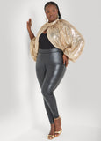Sequined Mesh Shrug