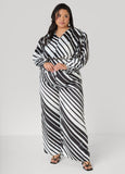 Striped Satin Blouse