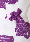 Ruched Floral Print Vest