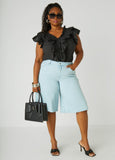 Ruffled Cotton Blouse