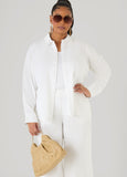 Long Sleeved Linen Blend Shirt
