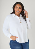 Button Embellished Textured Shirt