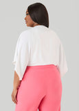 Textured Tie Front Shrug