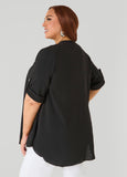 Textured Open Front Kimono