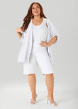 Textured Open Front Kimono